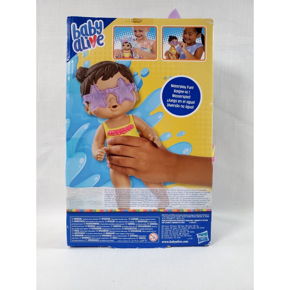 Baby Alive Sunshine Love Doll Water‎ Play Bath Toy w/ Sunglasses Hasbro Ages 3+ - Picture 4 of 6